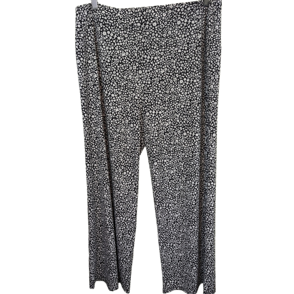 Michael Michael Kors Ditsy Floral Straight Leg Pull On Pants Sz 12